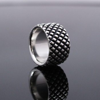 Caroline Savoie Joaillerie Bague Capitonnee Unisexe Argent Bijoux