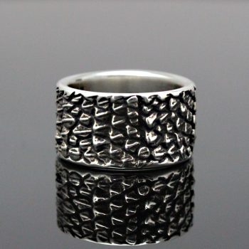 Caroline Savoie Joaillerie Bague Reptile Argent Unisexe Bijoux