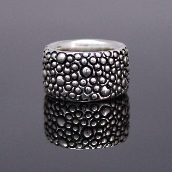 Caroline Savoie Joaillerie Bague Unisexe 100C Argent Texture