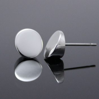 Caroline Savoie Joaillerie Boucles d'oreilles Argent Rouge a levres Rondes