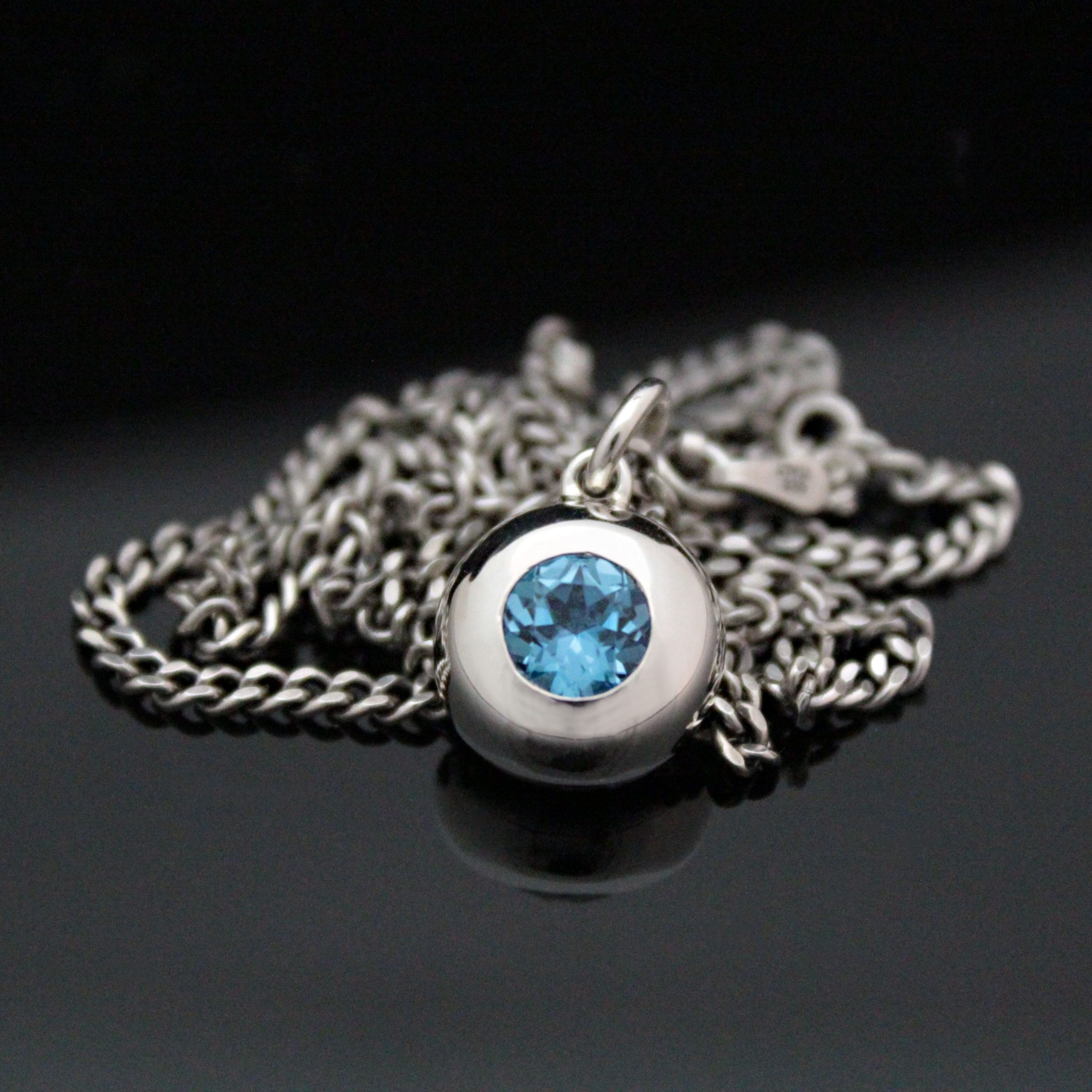 Collier Pendentif Soleil Lune Argent Sterling 925 - Unisexe - SZ77