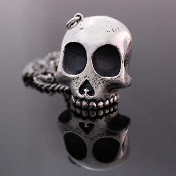 Caroline Savoie Joaillerie Pendentif Skull Crane Argent Unisex Collier