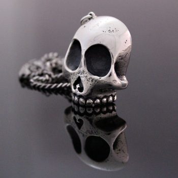 Caroline Savoie Joaillerie Pendentif Skull Crane Argent Unisex Collier