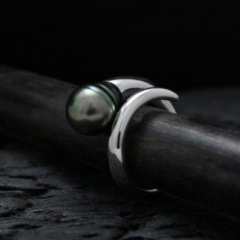 Caroline Savoie Joaillerie Bague Colimacon Perle de Tahiti Argent (4)