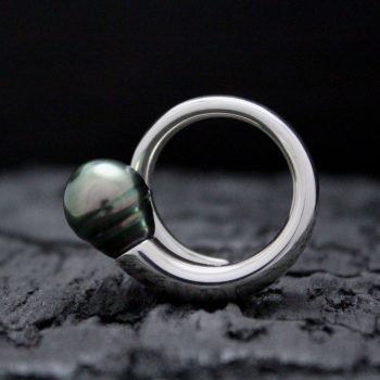 Caroline Savoie Joaillerie Bague Colimacon Perle de Tahiti Argent (6)