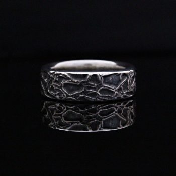 Caroline Savoie Joaillerie Jonc Ecaille Unisex Mariage Bague Argent (4)