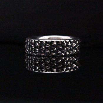 Caroline Savoie Joaillerie Jonc Reptile Bague Unisex Argent Mariage Alliance