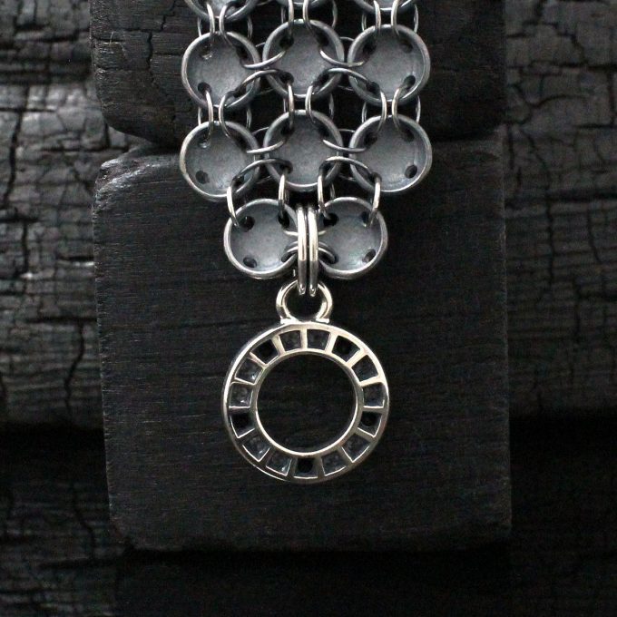Caroline Savoie Joaillerie Bracelet Asteroides Saphirs Blancs Noirs Bijoux Faits Main Montreal Handmade Jewellery