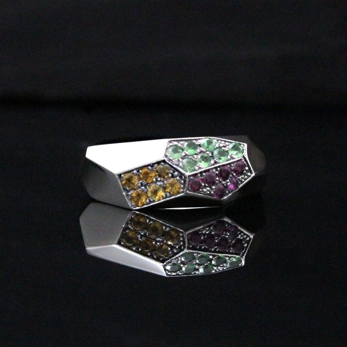 Caroline Savoie Joaillerie Bague Prisme Bijoux Faits Main Montreal Quebec Unisex Prism Ring Handmade Jewelry (2)