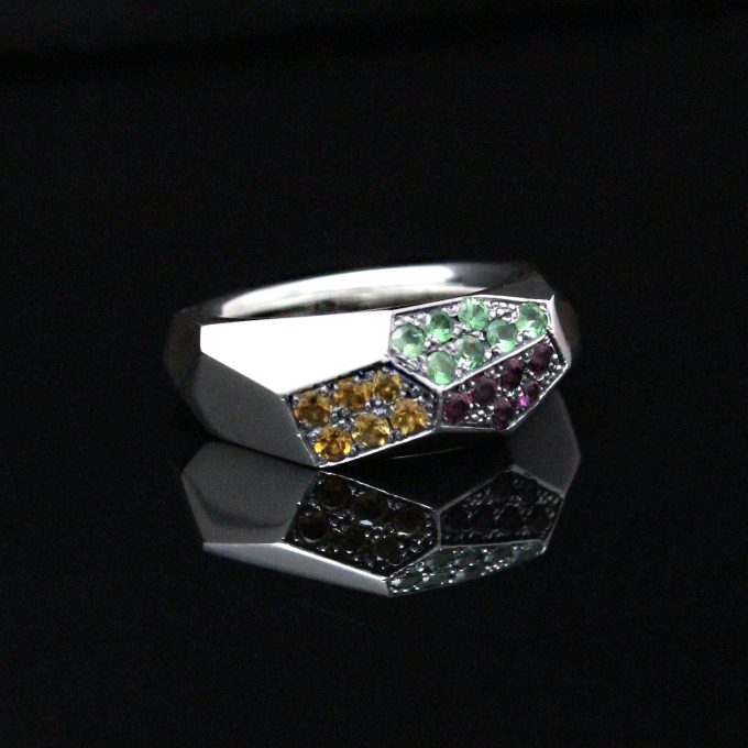 Caroline Savoie Joaillerie Bague Prisme Bijoux Faits Main Montreal Quebec Unisex Prism Ring Handmade Jewelry (3)