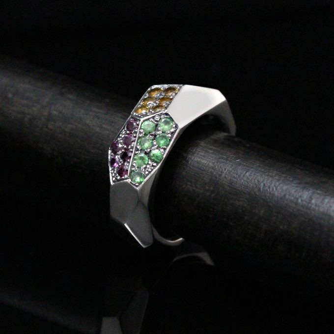 Caroline Savoie Joaillerie Bague Prisme Bijoux Faits Main Montreal Quebec Unisex Prism Ring Handmade Jewelry (5)