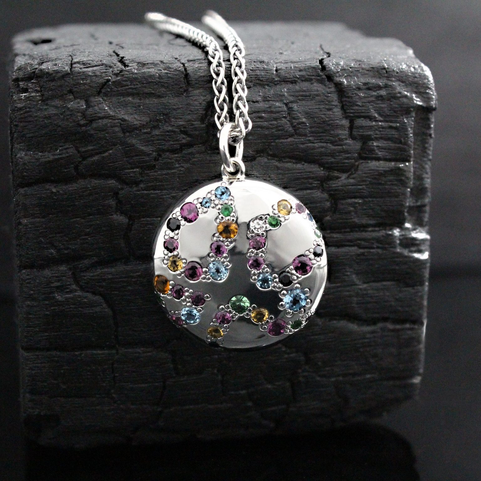 Pendentif 'Bicarbonate De Soude' Avec Strass 4mm - Rhodié - Neuf Avec étiquettes
