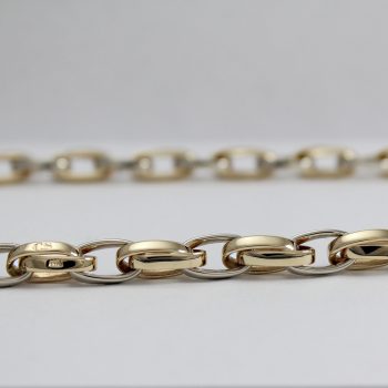 Caroline Savoie Joaillerie Chaine Homme Fait Main Fait Sur Mesure Or Jaune Or Blanc Bijoux Quebec Montreal Handmade Jewelry Custom Made Gold Chain Yellow and White Gold (2a)