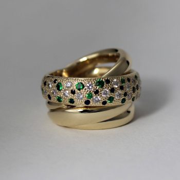 Caroline Savoie Joaillerie Bague Royale Diamant Or Jaune 14k Bijoux Faits Main Quebec Montreal Handmade Jewelry Royal Diamond Gold Ring (6)