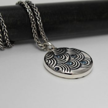 Caroline Savoie Joaillerie Pendentif Dune Bleu Bijoux Faits Main Quebec Montreal Handmade Jewelry (3)