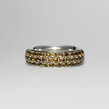 Caroline Savoie Joaillerie Bague Monarque Orange Bijoux Montreal Quebec Citrine Fait Main