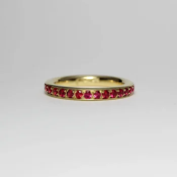 Caroline Savoie Joaillerie Bague Valet Coeur Rouge Rubis Or 18k Bijoux Montreal Quebec Handmade Jewelry