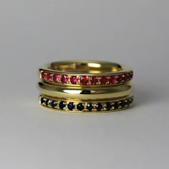 Caroline Savoie Joaillerie Bague Valet Coeur Rouge Rubis Or 18k Bijoux Montreal Quebec Handmade Jewelry