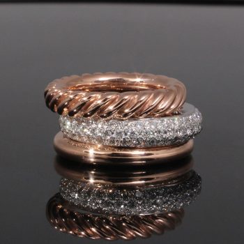 Caroline Savoie Joaillerie Bague Torsade Or Rose Diamant Bijoux Montreal Quebec (1)