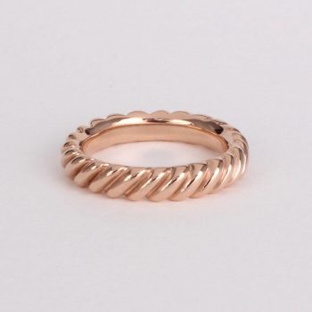 Caroline Savoie Joaillerie Bague Torsade Or Rose Diamant Bijoux Montreal Quebec (4)