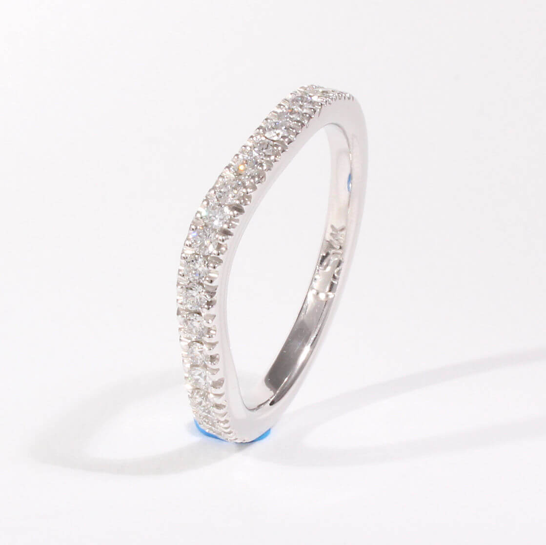 Caroline Savoie Joaillerie Bague Vague Diamant Or Blanc Stackable Ring Bijoux Montreal Quebec (1)