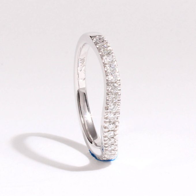 Caroline Savoie Joaillerie Bague Vague Diamant Or Blanc Stackable Ring Bijoux Montreal Quebec (2)