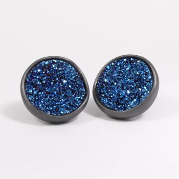 Caroline Savoie Joaillerie Boucles D'oreilles Disco Bleu Titane Bijoux Montreal Quebec (1)