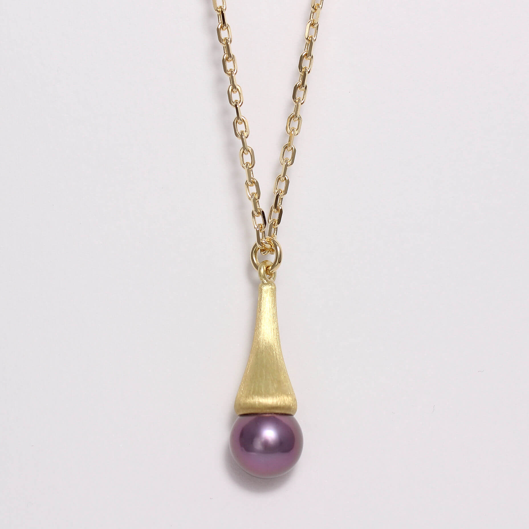 Caroline Savoie Joaillerie Pendentif Pistil Perle Kasumiga Or Jaune 18k Bijoux Montreal Quebec Collier (2)